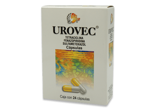 UROVEC (TETRAC/FENAZOPI/SULFAMET) CAPS C/24 COLLINS