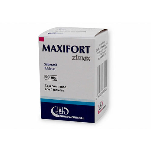 MAXIFORT ZIMAX (SILDENAFIL) TAB 50 MG C/4 DEGORTS