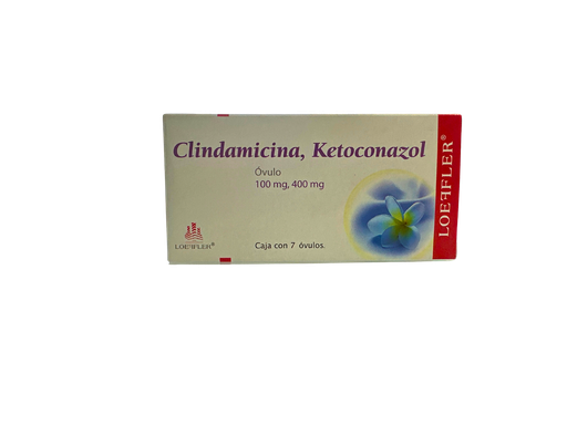 CLINDAMICINA / KETOCONAZOL 100/400MG C/7 OVULOS LOEFFLER
