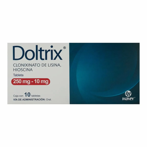 DOLTRIX (CLONIXINATO DE LISINA/BUTILHIOSINA) TAB 250/10 MG C/10 MAVER