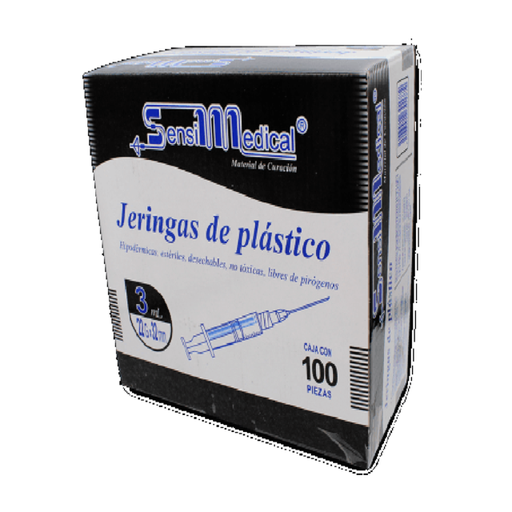 [001023] JERINGA 3 ML NEGRA 22 X 32MM JAYOR / SENSIMEDICAL