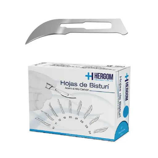 [001006] HOJA PARA BISTURÍ #12 HERGOM.