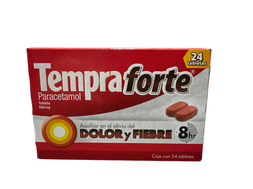 [0000061] TEMPRA FORTE (PARACETAMOL) TAB ADTO 650 MG C/24 RB SALUTE MEXICO