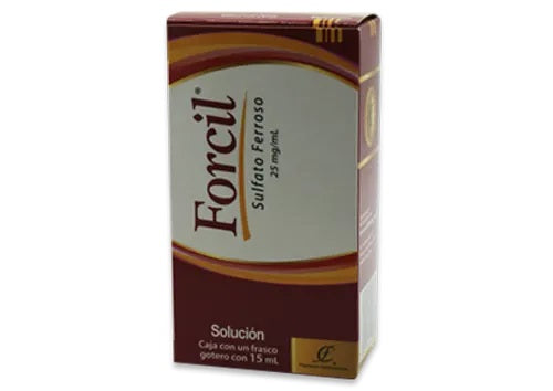 FORCIL (SULFATO FERROSO) GOTAS 25 MG/ML C/15 ML FARMACOS CONTINENTALES