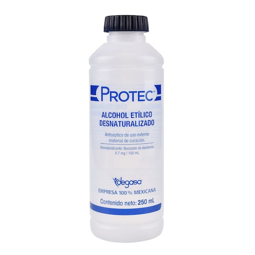 [000926] ALCOHOL ETILICO DESNATURALIZADO 70° C/250 ML  PROTEC
