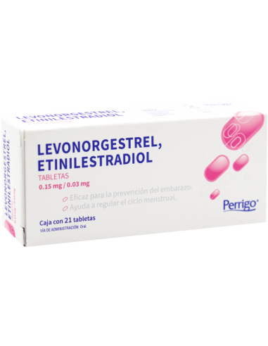 LEVONORGESTREL/ETINILESTRADIOL TAB 0.15/0.03 MG C/21 PERRIGO