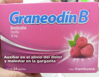 [0000035] GRANEODION B (BENZOCAINA) FRAMBUESA C/24 TABS.