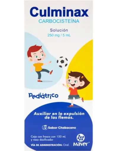 CULMINAX SOL.PEDIATRICA FCO.150ML. 250MG/5ML. (CARBOCISTEINA)