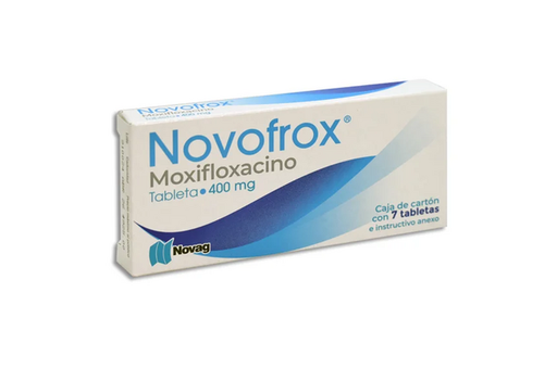 NOVOFROX C/7 TABS. 400 MG.[MOXIFLOXACINO] NOVAG.