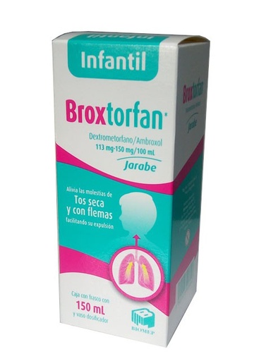 BROXTORFAN JBE. INFANTIL FCO. 120ML113-150 MG/100 ML [AMBROXOL DEXTROMETORFANO]
