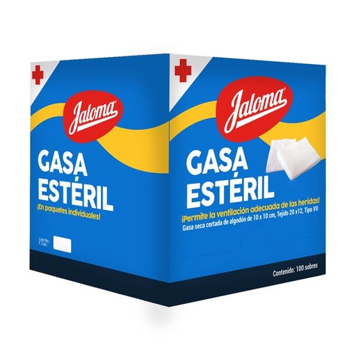 [000985] GASA ESTERIL 10 x 10 C/100 JALOMA