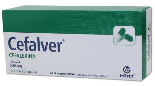 CEFALVER (CEFALEXINA) CAPS 500MG C/20 MAVER