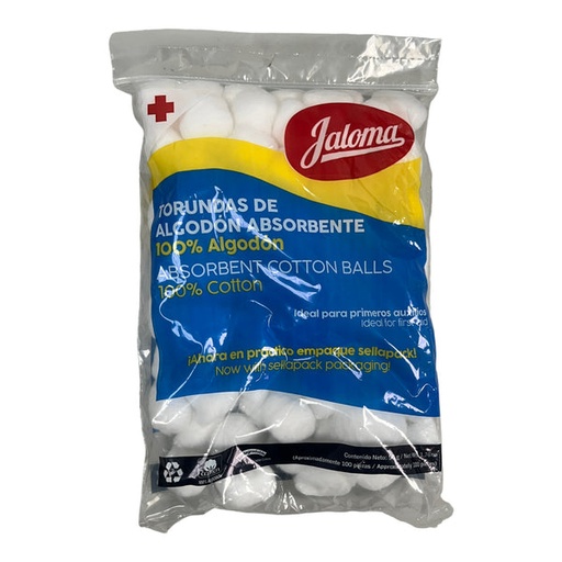 ALGODON TORUNDA 50G  C/100 JALOMA