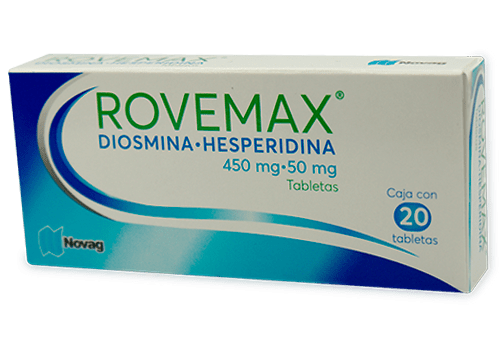 ROVEMAX (DIOSMINA/HESPERIDINA) TAB 450MG-50MG C/20 NOVAG