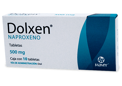 DOLXEN (NAPROXENO)  TAB 500MG C/10 MAVER