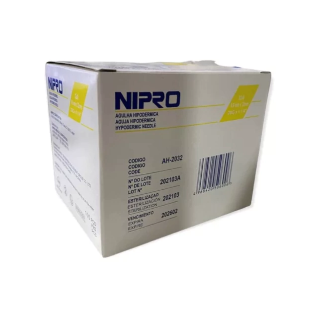 [000914] AGUJA HIPODERMICA 20 X 1 1/4 (32MM) AMARILLA NIPRO