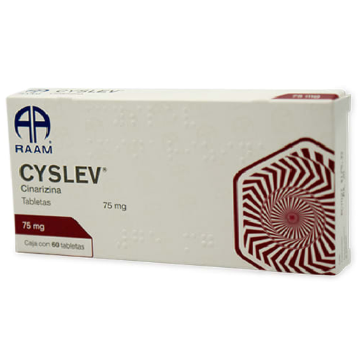 CYSLEV (CINARIZINA) TAB 75MG C/60 RAAM