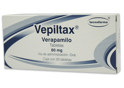 VEPILTAX (VERAPAMILO) TAB 80MG C/20 TECNOFARMA
