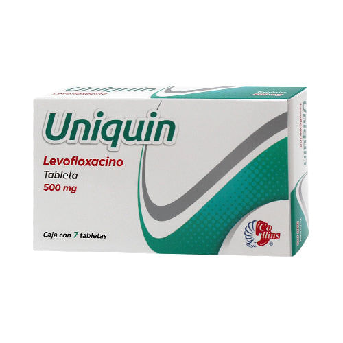 UNIQUIN (LEVOFLOXACINO) TAB 500MG C/7 COLLINS