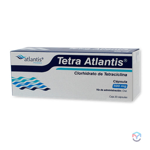 TETRA ATLANTIS (CLORHIDRATO DE TETRACICLINA) CAPS 500MG ATLANTIS