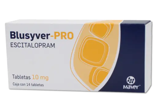 BLUSYVER-PRO C/14 TABS. 10 MG. [ESCITALOPRAM]. MAVER.