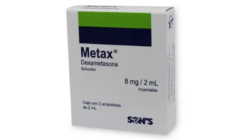 METAX SOL. INY. C/3. AMP [DEXAMETASONA]. SONS