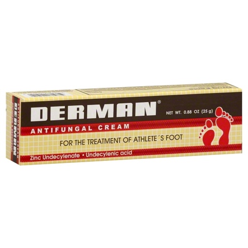 [0000017] DERMAN CREMA 25 G. [ACIDO UNDECILENICO / UNDECILANATO DE ZINC 20.36 G / 100.0 G.]