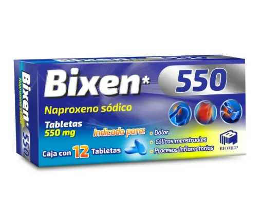BIXEN 550 MG. [NAPROXENO SODICO] BIOMEP.
