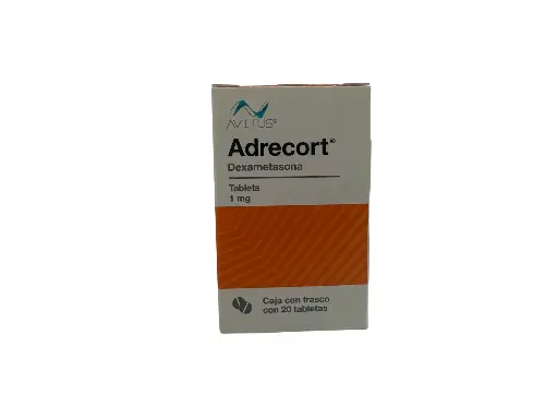 ADRECORT CJA/FCO. C/20 TABS 1 MG. [DEXAMETASONA] AVITUS.