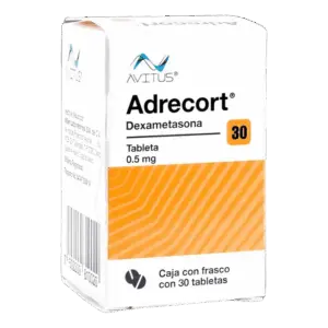 [G42] ADRECORT CJA/FCO. C/30 TABS 0.5 MG. [DEXAMETASONA] AVITUS.