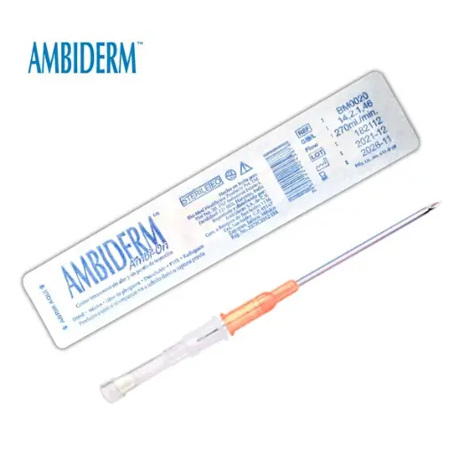 [000937] AMBIO-ON CATETER IV RADIOPACO 14GX46MM. NARANJA C/1 PZA..