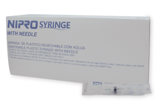 [001028] JERINGA 5ML VERDE 21 X 32 MM NIPRO.