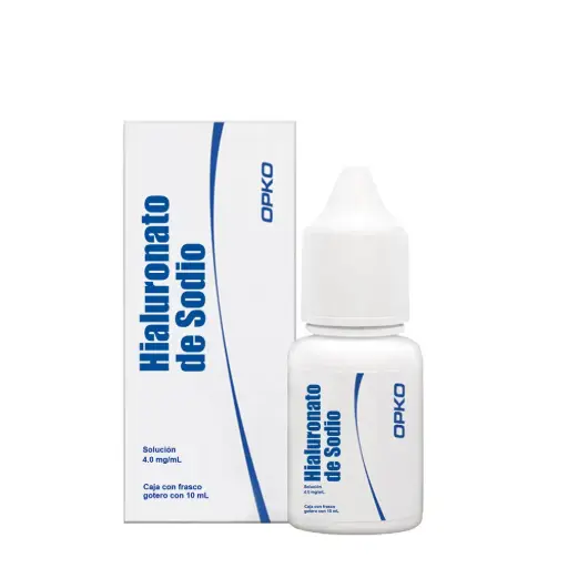 HIALURONATO DE SODIO (Opko) SOL. Oft. Fco. Gotero 10 ML. 4 MG/1 ML.