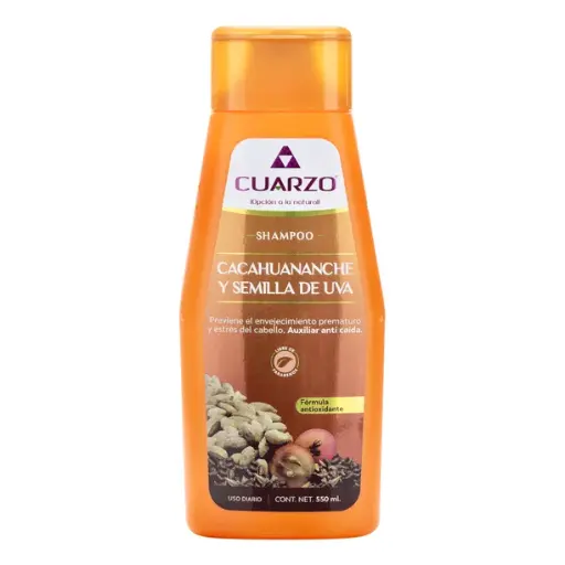 [P00114] SHAMPOO CACAHUANANCHE Y SEMILLA DE UVA 550 ML. [CUARZO]