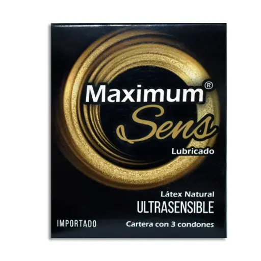 [P00076] MAXIMUM SENS ULTRASENSIBLE BLISTER C/3 CONDONES (PRESERVATIVOS)