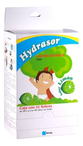 HYDRASOR POLVO SABOR LIMON C/25 SOBS. 27.9 G.