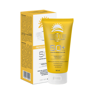 [P00050] FOTOSUN UV 100 P.S. 50+FPS PROTECTOR SOLAR. CREMA FACIAL Tubo 60 ML.