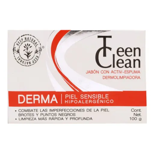 [000085] JABON DERMA TEEN CLEAN PIEL SENSIBLE 100G.