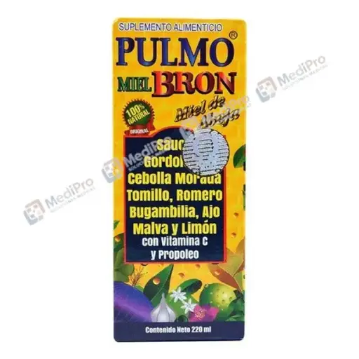 [000097] JARABE PULMOBRON MIEL 220ML   GRUPO OMEGA