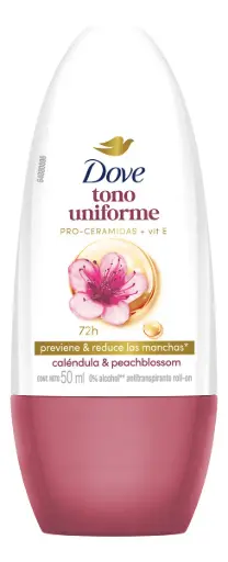[000104] DOVE DESODORANTE ANTITRANSPIRANTE PARA MUJER TONO UNIFORME CALENDULA ROLL-ON 50 ML