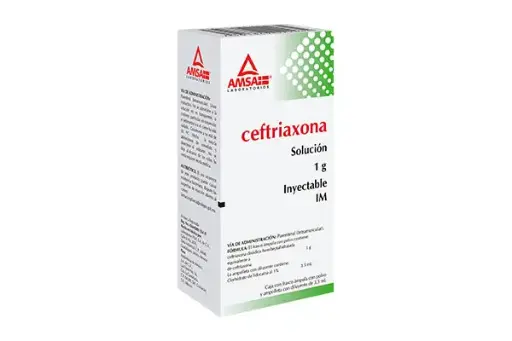 [000133] CEFTRIAXONA AMSA I.M SOL INY 1G/3.5 ML.
