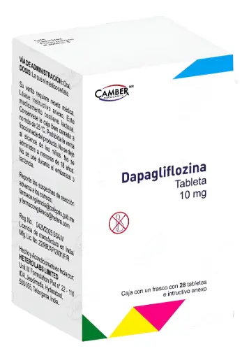 [000162] DAPAGLIFLOZINA (Camber) c/28 TABS. 10 MG.