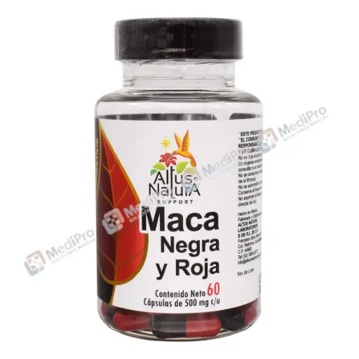 [000204] Maca Negra Roja 60 Cap Altus Natura.