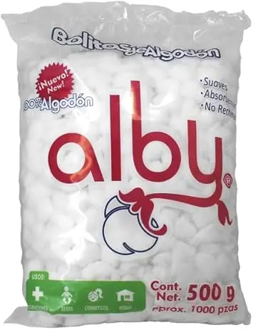 [000934] ALGODON TORUNDA 500 G ALBY.